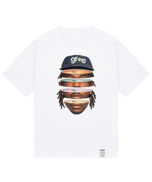 GRAVER ORDINARY（グレイバーオーディナリー）の「[ODNR UNISEX]フェイスグレ半袖Tシャツ_2カラー（Tシャツ/カットソー・レディース・ホワイト/ブラック・SMALL/MEDIUM/LARGE）」の10枚目の写真