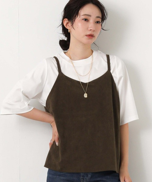 Gready Brilliant(グレディブリリアン)の「スエードキャミ(シャツ/ブラウス・レディース・ブラウン/キャメル・38)」の7枚目の写真