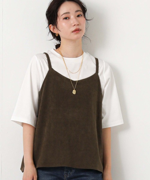 Gready Brilliant(グレディブリリアン)の「スエードキャミ(シャツ/ブラウス・レディース・ブラウン/キャメル・38)」の10枚目の写真