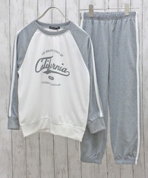 Outfitter lab（アウトフィッターラボ）の「キッズ ミニ裏毛 2本ラインセットアップ（セットアップ）」
