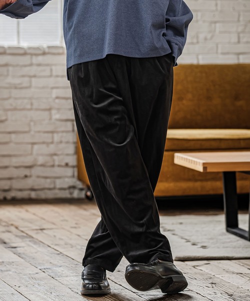 CAMBIO(カンビオ)の「mp15322- Velour Balloon Two Tuck Pants バルーン2タックパンツ(CAM26AW-002)(その他パンツ・メンズ・ブラック/グリーン/チャコール・S/M/L)」の5枚目の写真