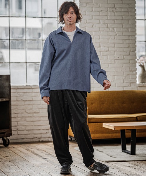 CAMBIO(カンビオ)の「mp15322- Velour Balloon Two Tuck Pants バルーン2タックパンツ(CAM26AW-002)(その他パンツ・メンズ・ブラック/グリーン/チャコール・S/M/L)」の9枚目の写真