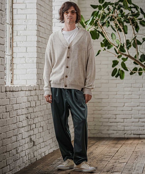 CAMBIO(カンビオ)の「mp15322- Velour Balloon Two Tuck Pants バルーン2タックパンツ(CAM26AW-002)(その他パンツ・メンズ・ブラック/グリーン/チャコール・S/M/L)」の14枚目の写真