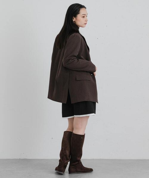 SENSE OF PLACE by URBAN RESEARCH(センスオブプレイスバイアーバンリサーチ)の「『イージーケア』レイヤードヘムショートパンツ(その他パンツ・レディース・グレー系その他/ブラック・MEDIUM/SMALL)」の13枚目の写真