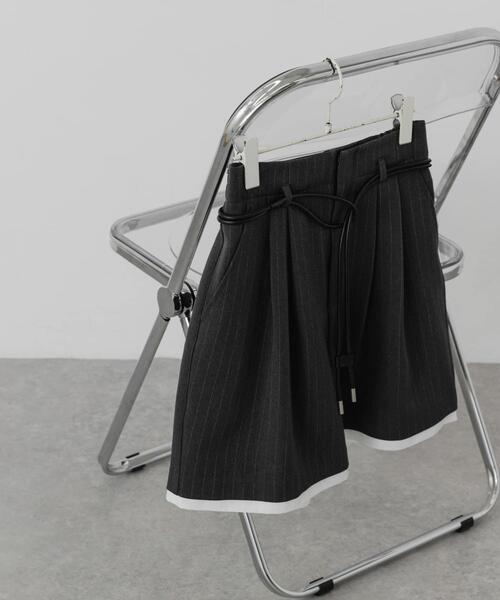 SENSE OF PLACE by URBAN RESEARCH(センスオブプレイスバイアーバンリサーチ)の「『イージーケア』レイヤードヘムショートパンツ(その他パンツ・レディース・グレー系その他/ブラック・MEDIUM/SMALL)」の16枚目の写真