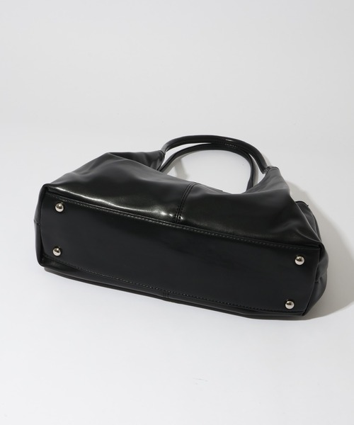 MUCENT（ムセント）の「【MUCENT/ムセント】EPEE MIDDLE STITCH LEATHER TOTE BAG UNISEX/エペ ミドル スティッチ レザー トートバッグ（トートバッグ・メンズ・ブラック・FREE）」の2枚目の写真