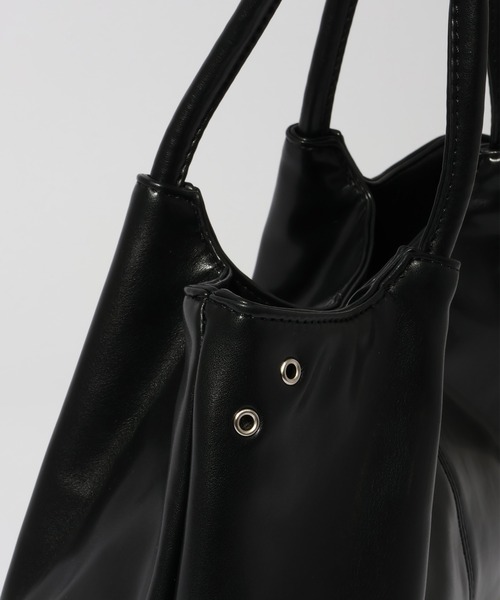 MUCENT（ムセント）の「【MUCENT/ムセント】EPEE MIDDLE STITCH LEATHER TOTE BAG UNISEX/エペ ミドル スティッチ レザー トートバッグ（トートバッグ・メンズ・ブラック・FREE）」の5枚目の写真
