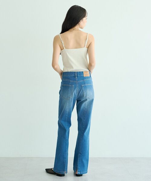 earth music&ecology(アースミュージックアンドエコロジー)の「ラメリブキャミソール(キャミソール・レディース・オフホワイト/ブラック/ボルドー・FREE)」の11枚目の写真