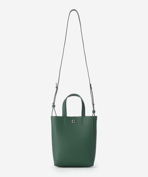 ORCIVAL（オーシバル）の「ORCIVAL | 2WAY レザー トートバッグ UNISEX（ショルダーバッグ・レディース・ブラック/ダークグリーン・-）」の3枚目の写真
