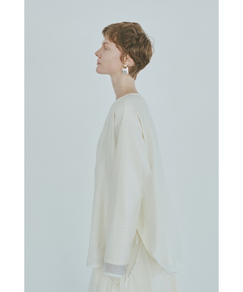Muel Chic（ミュエルシック）の「Seam cutsew シームカットソー（その他トップス・レディース・ブラック/ベージュ/アイボリー/ライトピンク・FREE）」の5枚目の写真