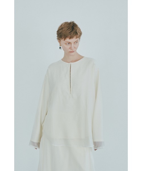 Muel Chic（ミュエルシック）の「Seam cutsew シームカットソー（その他トップス・レディース・ブラック/ベージュ/アイボリー/ライトピンク・FREE）」の7枚目の写真