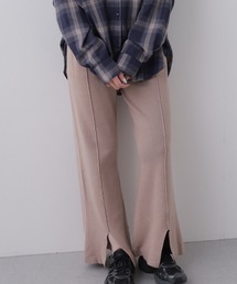 PBT総針センターラインスリットニットパンツ