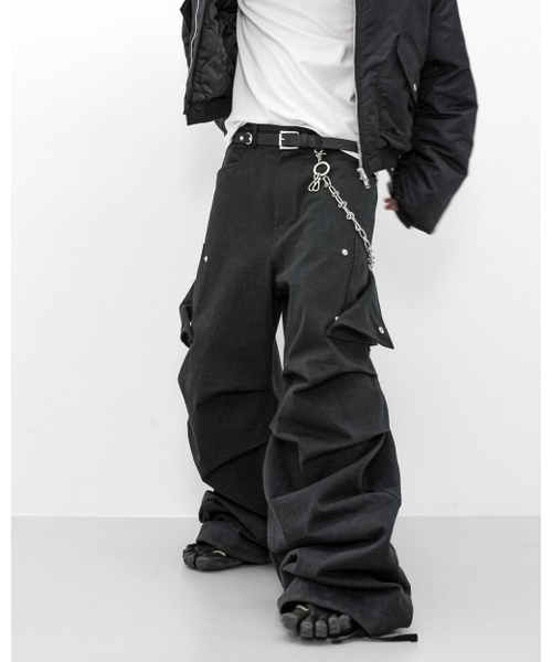ROARINGRAD（ロアリングラド）の「26 パラシュートカーゴパンツ ブラック（その他パンツ・レディース・その他・MEDIUM/LARGE/SMALL）」の5枚目の写真