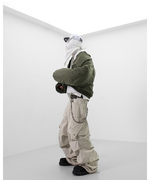 ROARINGRAD（ロアリングラド）の「26 パラシュートカーゴパンツ ブラック（その他パンツ・レディース・その他・MEDIUM/LARGE/SMALL）」の6枚目の写真