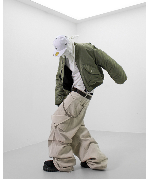 ROARINGRAD（ロアリングラド）の「26 パラシュートカーゴパンツ ブラック（その他パンツ・レディース・その他・MEDIUM/LARGE/SMALL）」の8枚目の写真