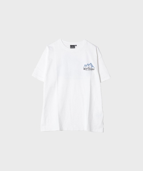 WILD THINGS(ワイルドシングス)の「WILD THINGS/ WILD MOUNTAIN S/S TEE(Tシャツ/カットソー・メンズ・チャコール/ホワイト・L)」の1枚目の写真
