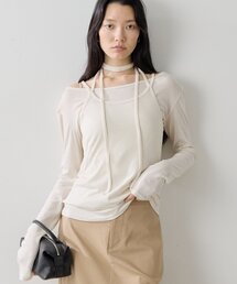カシミヤ混セットカットソー