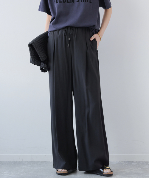 JOURNAL STANDARD relume(ジャーナルスタンダード レリューム)の「《追加》フィブリルインタックイージーパンツ(その他パンツ・レディース・ブラウン/ブラック/ベージュ・36/38)」の20枚目の写真