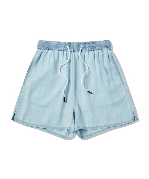 LIFE WORK(ライフワーク)の「レディース ラドック テンセルデニムショートパンツ(その他パンツ・レディース・ライトブルー/ブラック・FREE)」の2枚目の写真