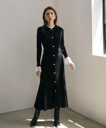 ◆【美香コラボ】レースコンビニットワンピース