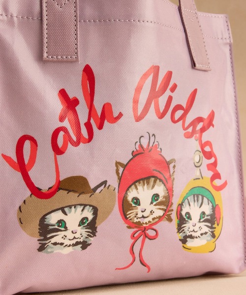 Cath Kidston(キャスキッドソン)の「スモール ブックバッグ Cat Placement(トートバッグ・レディース・パープル・FREE)」の9枚目の写真