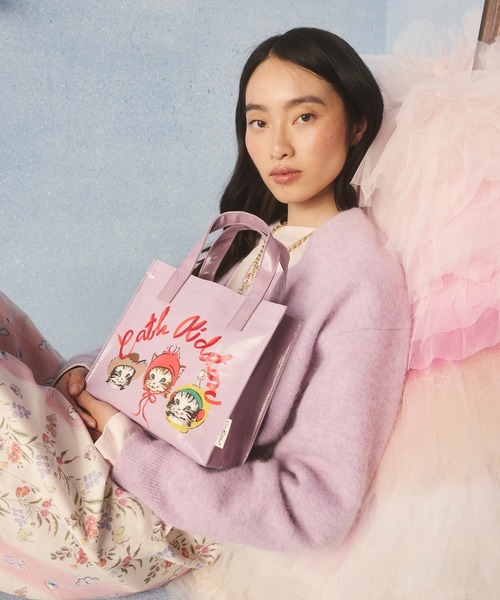 Cath Kidston(キャスキッドソン)の「スモール ブックバッグ Cat Placement(トートバッグ・レディース・パープル・FREE)」の5枚目の写真