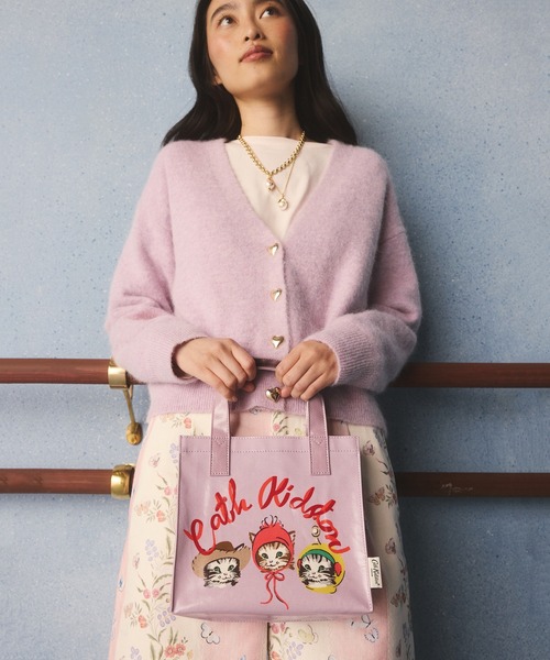 Cath Kidston(キャスキッドソン)の「スモール ブックバッグ Cat Placement(トートバッグ・レディース・パープル・FREE)」の7枚目の写真
