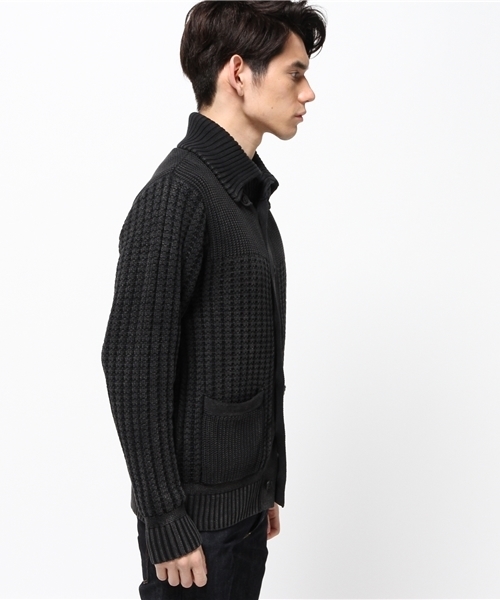 HYSTERIC GLAMOUR（ヒステリックグラマー）の「ORIGINAL BLUES×HYSTERIC ドンキーJK（カーディガン/ボレロ・メンズ・インディゴブルー/ブラック/ダークインディゴブルー・MEDIUM/SMALL/LARGE）」の4枚目の写真