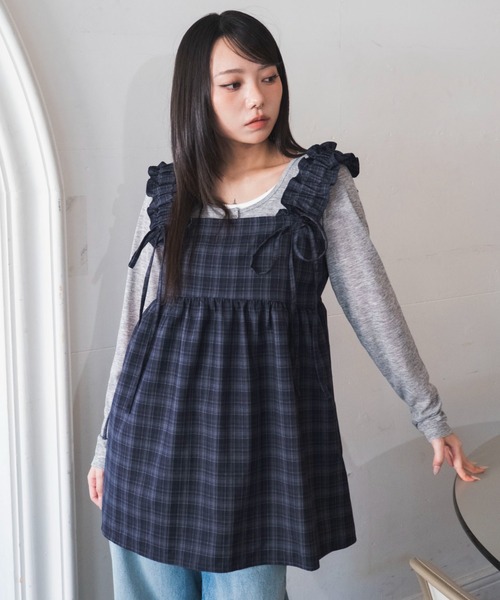 WEGO/【26年秋冬新作】ギャザーリボンチュニック（チュニック）｜WEGO