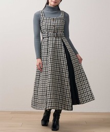 Fetchcollection（フェッチコレクション）の「ラメ入りツィード シフォンプリーツ切替 ジャンスカ（ジャンパースカート）」