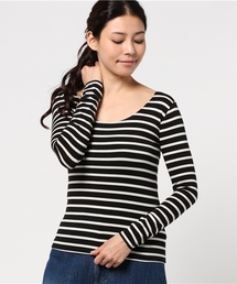 KOBE LETTUCE | 寒い冬も快適に+4.2℃！[M/L]発熱長袖UネックロングTシャツ/ヒートインナー/神戸レタス[H500](インナーウェア/肌着)