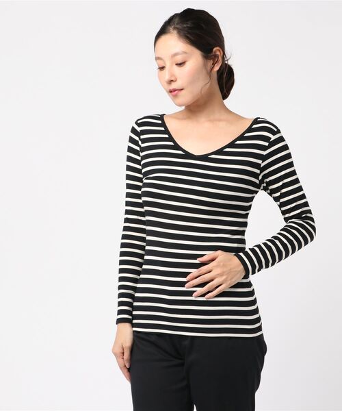 KOBE LETTUCE（コウベレタス）の「[ &HEAT ]選べるタイプ あったかベーシックインナートップス（インナーウェア/肌着・レディース・モカ/ネイビー/ブルー系その他/オフホワイト/ブラック系その他/マスタード/ブラック/グレー系その他/ピンクベージュ/ホワイト系その他/ボルドー/レンガ/グレー/チャコールグレー/ベージュ系その他/ベージュ系その他2/グレー系その他5/ホワイト系その他2/グレー系その他4/ブラック系その他3/グレー系その他2/イエロー系その他/ブラック系その他2/ブルー系その他2/レッド系その他/ホワイト系その他3/グリーン系その他2/ピンク系その他/グリーン系その他/グレー×ホワイト/ホワイト系その他4/ホワイト系その他5/ブラック系その他4/ブラック系その他5/グレー系その他6/グレー系その他7/ベージュ系その他3/グリーン系その他3/ブルー系その他3/イエロー系その他2/ピンク系その他2/レッド系その他2/グレイッシュベージュ/ベージュ系その他4/ベージュ系その他5・LARGE/MEDIUM/X-LARGE）」の13枚目の写真