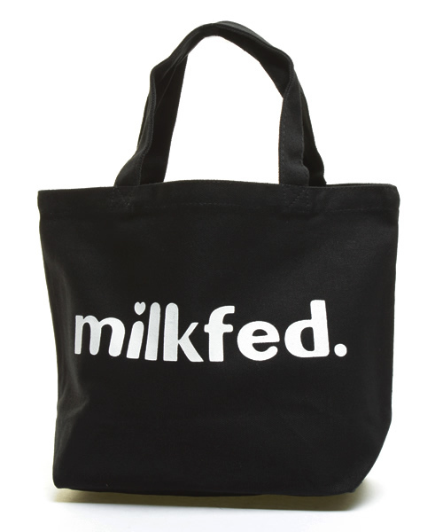 MILKFED.（ミルクフェド）の「MINI TOTE BAG Oui (BLACK)（トートバッグ・レディース・ライトグリーン/ライトパープル/ピンク/ホワイト/ピンク系その他/オレンジ・ONE SIZE）」の2枚目の写真