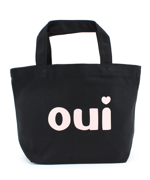 MILKFED.（ミルクフェド）の「MINI TOTE BAG Oui (BLACK)（トートバッグ・レディース・ライトグリーン/ライトパープル/ピンク/ホワイト/ピンク系その他/オレンジ・ONE SIZE）」の8枚目の写真