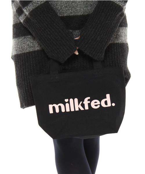 MILKFED.（ミルクフェド）の「MINI TOTE BAG Oui (BLACK)（トートバッグ・レディース・ライトグリーン/ライトパープル/ピンク/ホワイト/ピンク系その他/オレンジ・ONE SIZE）」の10枚目の写真