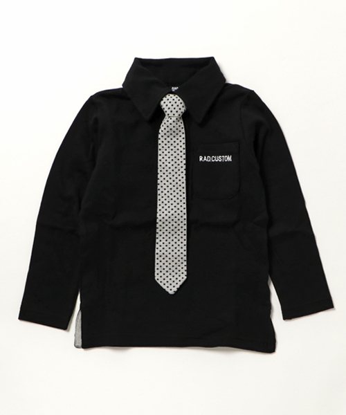 Rad Custom ラッドカスタム の Rad Custom 天竺ネクタイ付きポロシャツ ポロシャツ Wear