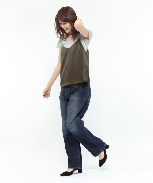LAKOLE(ラコレ)の「【UVカット】ピーチサテンキャミソール / LAKOLE(キャミソール・レディース・ダークブラウン/ブラック/カーキ/アイボリー・MEDIUM/SMALL/LARGE)」の17枚目の写真