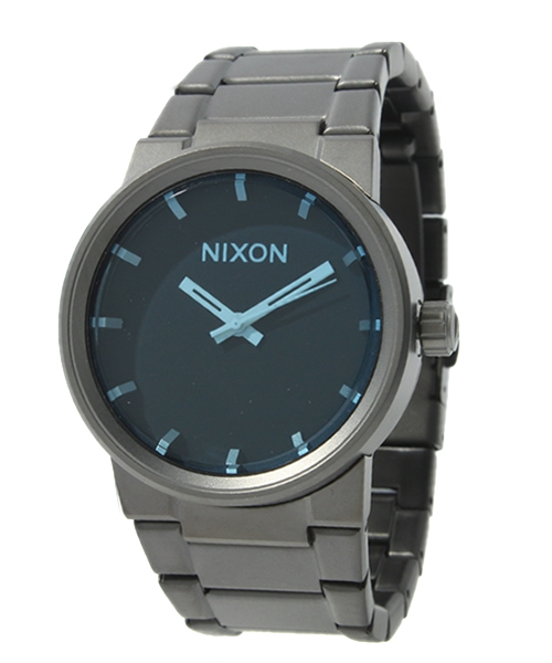 NIXON デニムストラップ アナログ時計 Medium Time Teller Watch | Silver / Indigo / Denim | Unisex