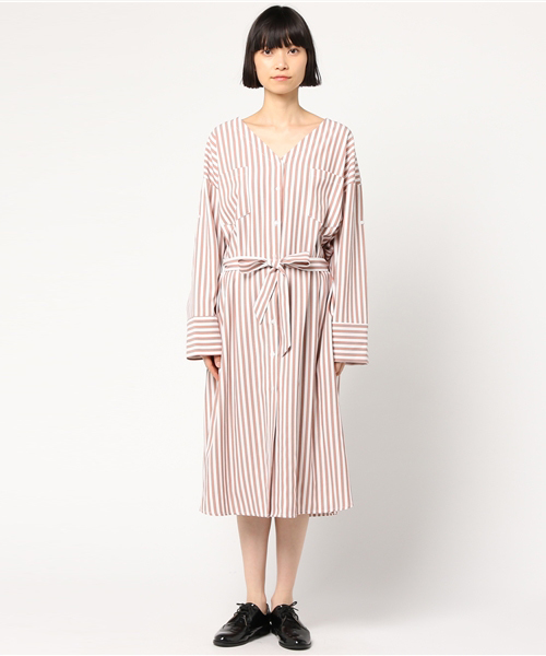 Eldia'lu（エルディアル）の「2wayストライプロングワンピース（ワンピース・レディース・ピンク/グリーン・MEDIUM）」の19枚目の写真