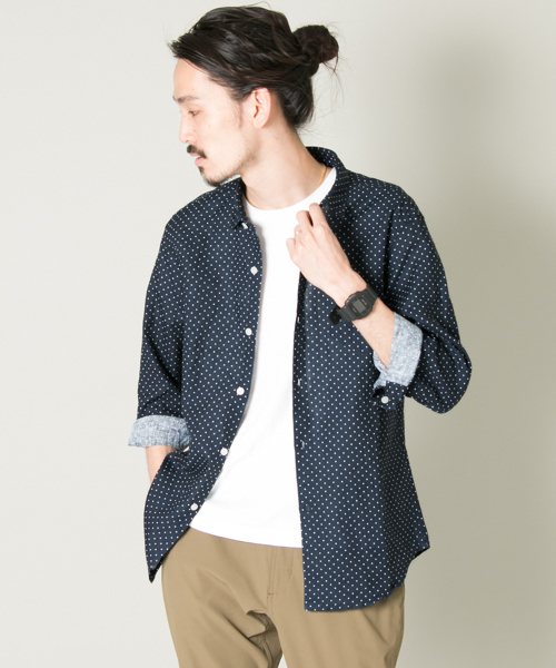 URBAN RESEARCH（アーバンリサーチ）の「UR EUROPEAN LINEN SHIRT（シャツ/ブラウス・メンズ・ピンク/ストライプ/ブルー/ホワイト/グリーン/その他2/その他1/ネイビー/ドット/ライトブルー・LARGE/SMALL/MEDIUM）」の10枚目の写真