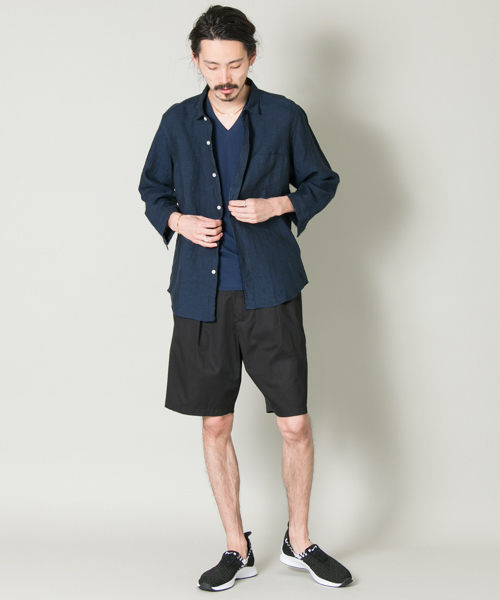 URBAN RESEARCH（アーバンリサーチ）の「UR EUROPEAN LINEN SHIRT（シャツ/ブラウス・メンズ・ピンク/ストライプ/ブルー/ホワイト/グリーン/その他2/その他1/ネイビー/ドット/ライトブルー・LARGE/SMALL/MEDIUM）」の16枚目の写真