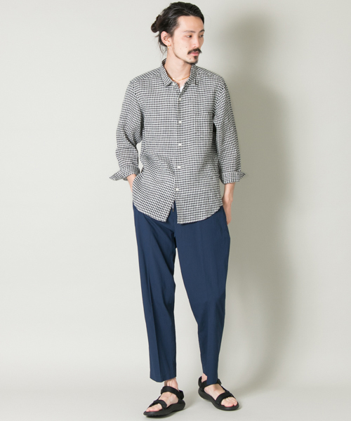 URBAN RESEARCH（アーバンリサーチ）の「UR EUROPEAN LINEN SHIRT（シャツ/ブラウス・メンズ・ピンク/ストライプ/ブルー/ホワイト/グリーン/その他2/その他1/ネイビー/ドット/ライトブルー・LARGE/SMALL/MEDIUM）」の19枚目の写真