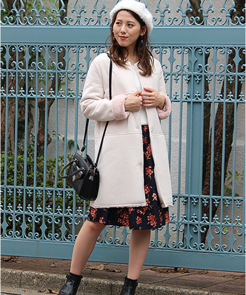 36 割引large Medium Small クーポン対象外 フェイクムートン ノーカラーコート ムートンコート ジャケット アウターlargemediumsmall Www Kapturecam Co Nz