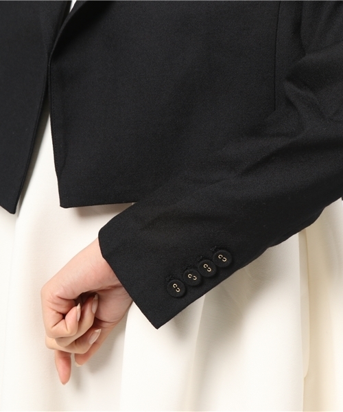 SLY（スライ）の「WOOL SHORT JK（その他アウター・レディース・ブラック/マルチ・1/2）」の4枚目の写真