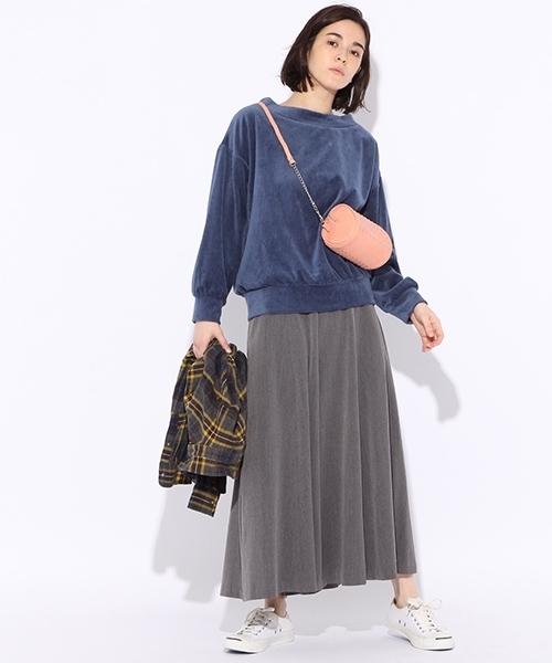 niko and...（ニコアンド）の「TRPUキモウフレアミドルパンツ（その他パンツ・レディース・チャコール/ブラック/キャメル/グリーン・4/3）」の10枚目の写真