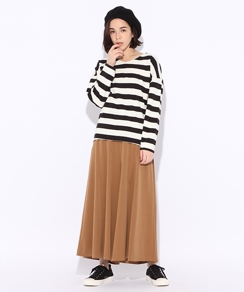 niko and...（ニコアンド）の「TRPUキモウフレアミドルパンツ（その他パンツ・レディース・チャコール/ブラック/キャメル/グリーン・4/3）」の19枚目の写真