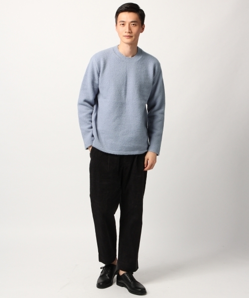 GLOBAL WORK(グローバルワーク)の「ブークレニットクルー/778488(ニット/セーター・メンズ・ライトブルー/ネイビー/ライトベージュ/ライトグリーン/グレー・LARGE/MEDIUM/SMALL/X-LARGE)」の6枚目の写真