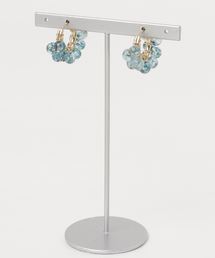【marinaJEWELRY】14kgf/multicolored quartz pierced earring BLU