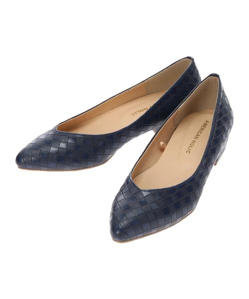 AMERICAN HOLIC（アメリカンホリック）の「Vカットパンプス（パンプス・レディース・ベージュ/ネイビー・M/S/L）」の3枚目の写真