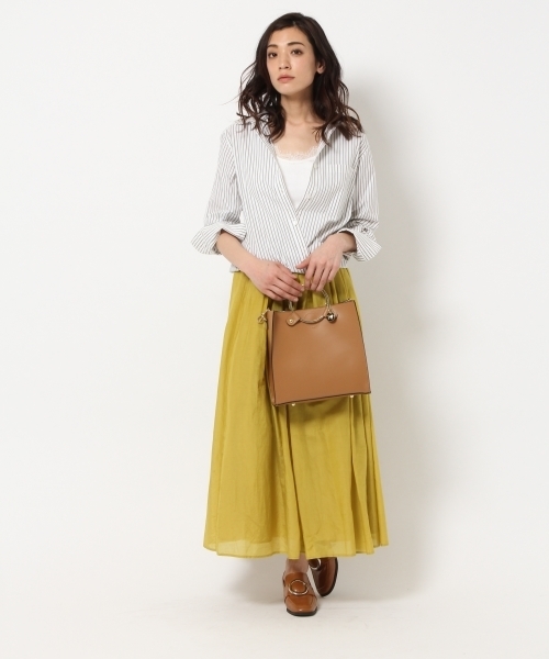 laboratory work（ラボラトリーワーク）の「2wayカシュクールシャツ（シャツ/ブラウス・レディース・ホワイト/ライトグリーン/ネイビー/ライトピンク・MEDIUM）」の5枚目の写真